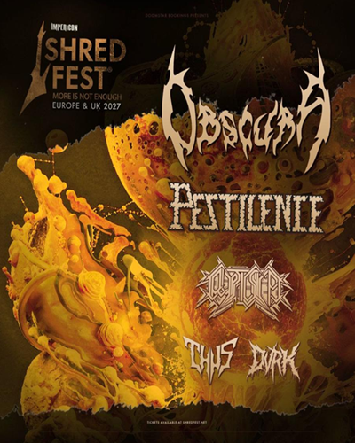 Concert OBSCURA / PESTILENCE / DVRK / CRYPTIC SHIFT / THUS à NANCY