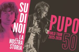 Pupo sur l'affiche de sa tournee 50 ans, en concert au Volkshaus de Zurich en decembre 2026