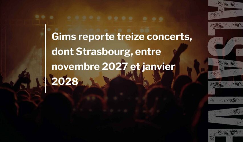 Gims reporte treize concerts, dont Strasbourg, entre novembre 2027 et janvier 2028