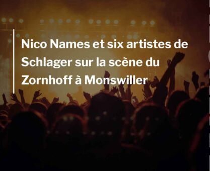 Nico Names et six artistes de Schlager sur la scène du Zornhoff à Monswiller